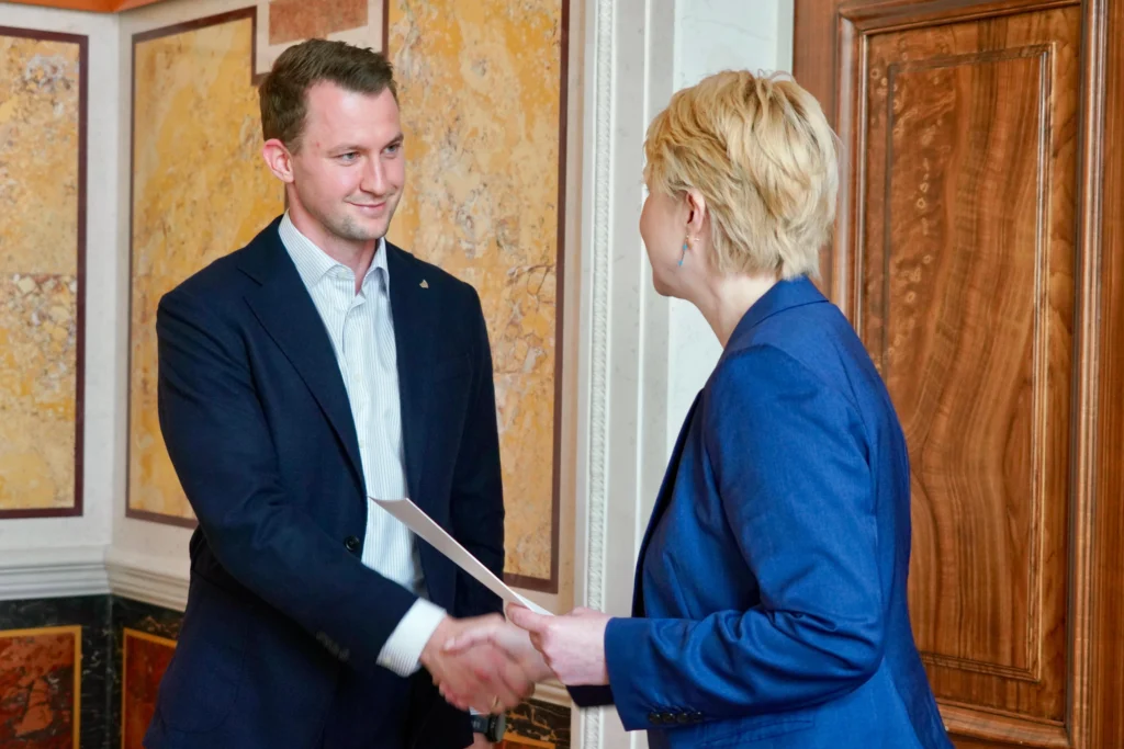 Florian Lechner und Manuela Schwesig